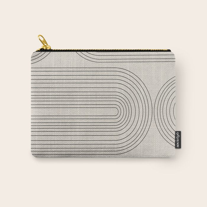 Minimalist, Line Art Modern Carry All Pouch Gallery Image 1