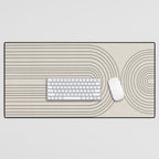 Minimalist, Line Art Modern Desk Mat Gallery Image 1
