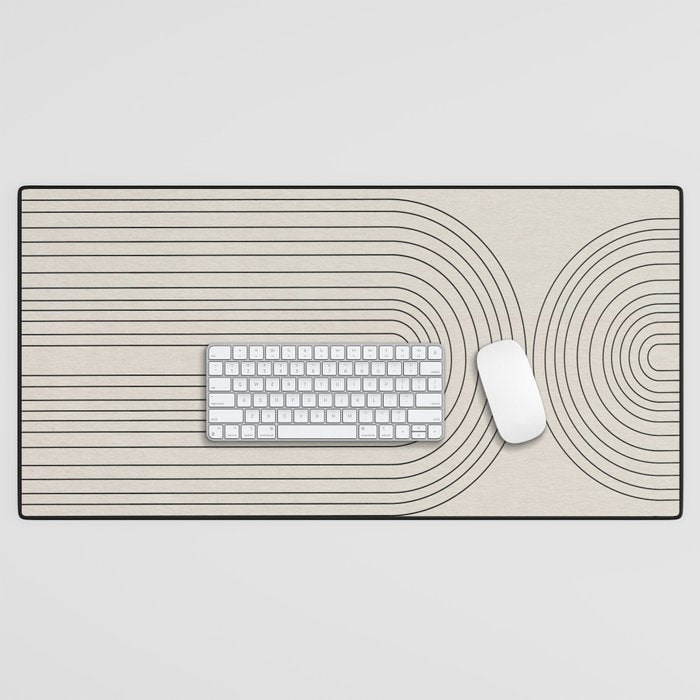 Minimalist, Line Art Modern Desk Mat Gallery Image 1