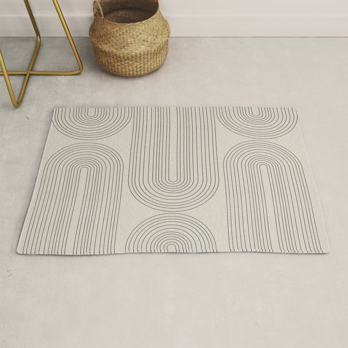 Minimalist, Line Art Modern Rug Gallery Image 1