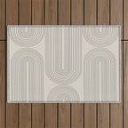 Minimalist, Line Art Modern Outdoor Rug Gallery Image 1