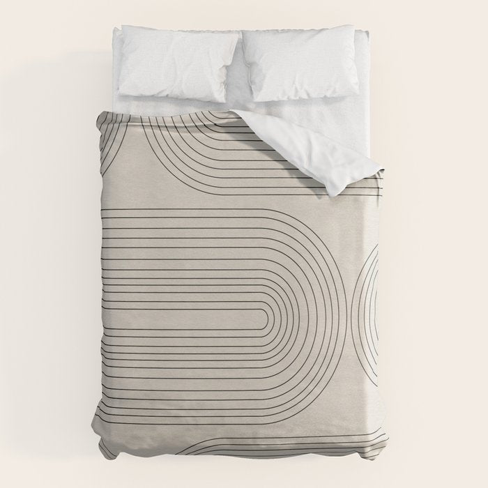 Minimalist, Line Art Modern Duvet Cover Gallery Image 6