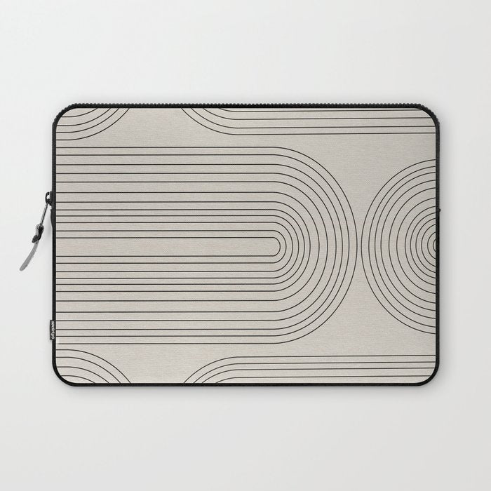 Minimalist, Line Art Modern Laptop Sleeve Gallery Image 1
