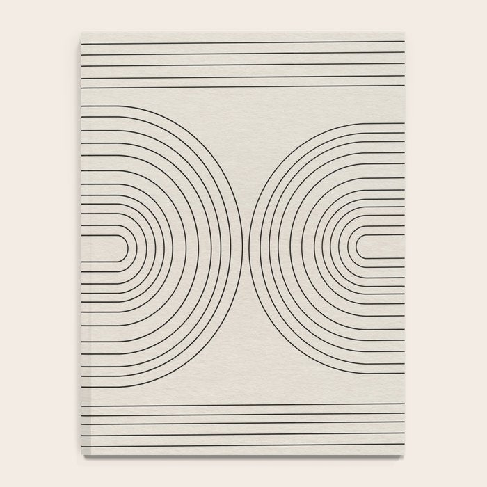 Minimalist, Line Art Modern Notebook Gallery Image 4