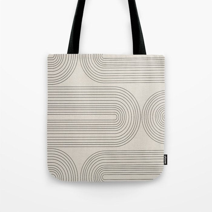 Minimalist, Line Art Modern Tote Bag Gallery Image 1
