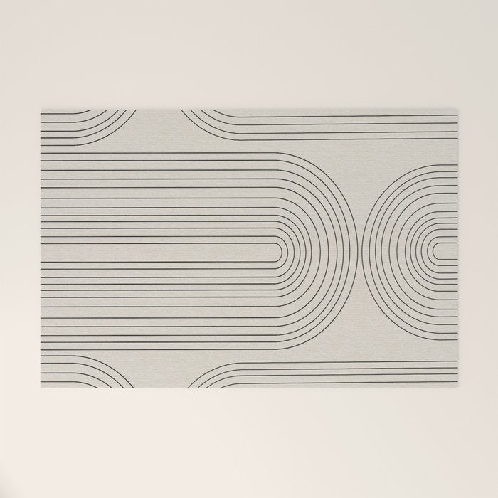 Minimalist, Line Art Modern Welcome Mat Gallery Image 1