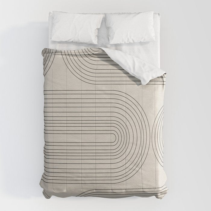 Minimalist, Line Art Modern Comforter Gallery Image 6
