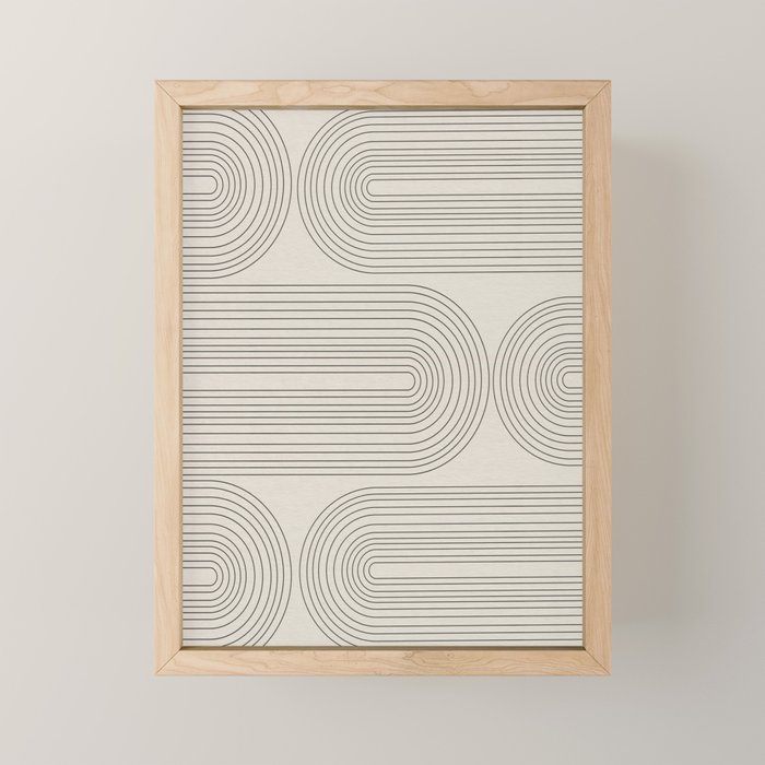 Minimalist, Line Art Modern Mini Art Print Gallery Image 1
