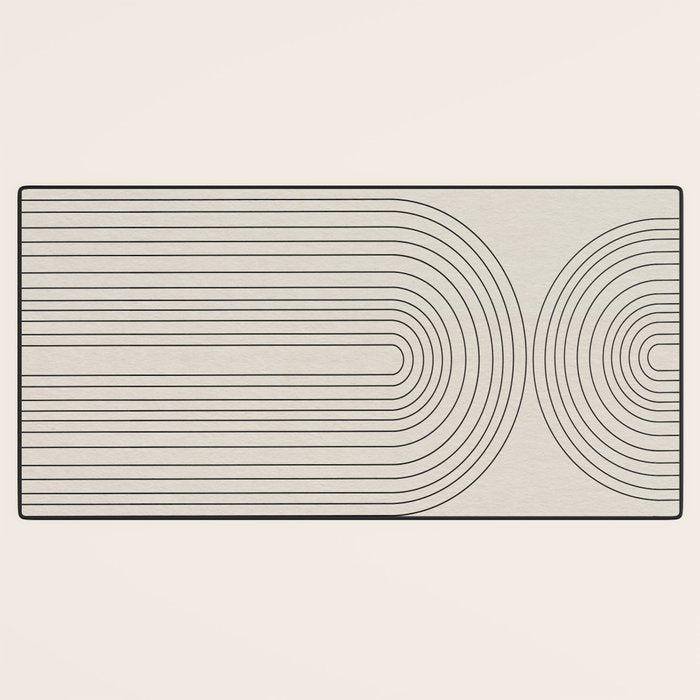 Minimalist, Line Art Modern Desk Mat Gallery Image 3