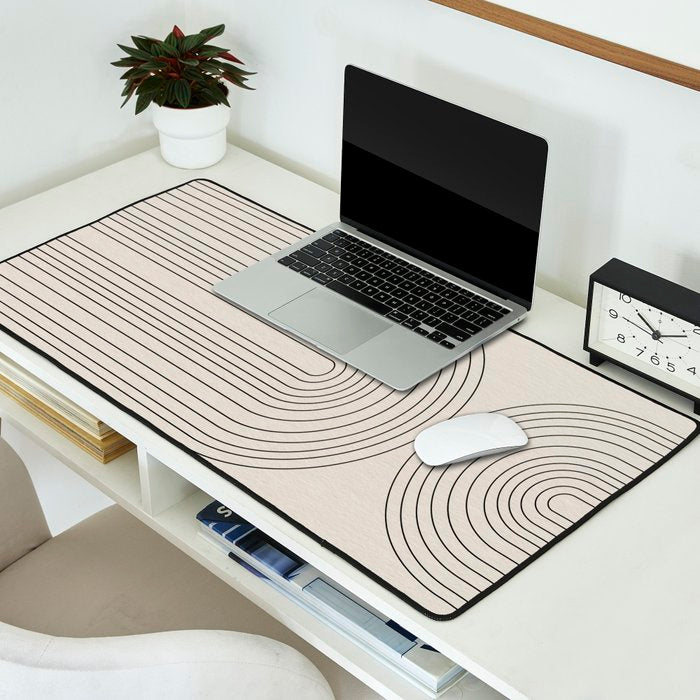 Minimalist, Line Art Modern Desk Mat Gallery Image 2