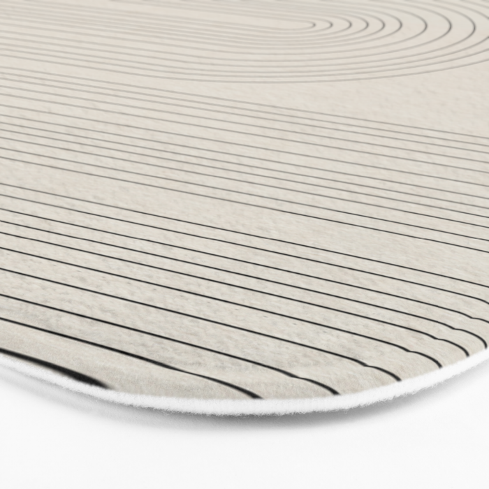 Minimalist, Line Art Modern Bath Mat Gallery Image 3