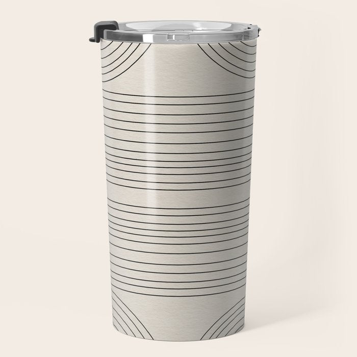 Minimalist, Line Art Modern Travel Mug Gallery Image 3