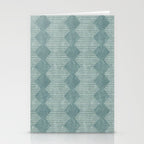 mudcloth diamonds - dusty blue Stationery Card Gallery Image 2