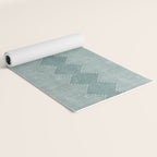 mudcloth diamonds - dusty blue Yoga Mat Gallery Image 2