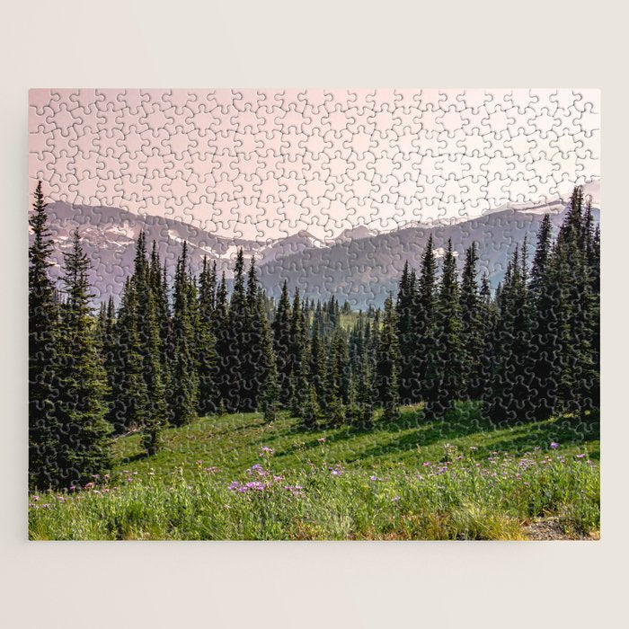 Mount Rainier Summer Adventure X - Pacific Northwest Mountain Landscape Jigsaw Puzzle Gallery Image 1