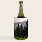 Mount Rainier Summer Adventure X - Pacific Northwest Mountain Landscape Wine Chiller Gallery Image 3