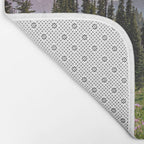 Mount Rainier Summer Adventure X - Pacific Northwest Mountain Landscape Bath Mat Gallery Image 2