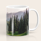 Mount Rainier Summer Adventure X - Pacific Northwest Mountain Landscape Coffee Mug Gallery Image 1