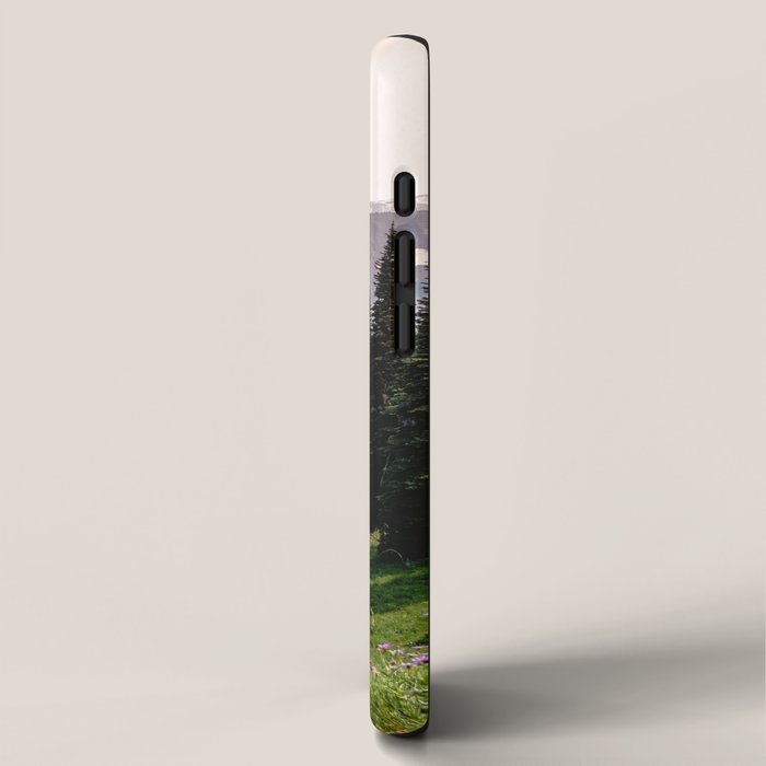 Mount Rainier Summer Adventure X - Pacific Northwest Mountain Landscape iPhone Case Gallery Image 2