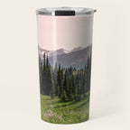 Mount Rainier Summer Adventure X - Pacific Northwest Mountain Landscape Travel Mug Gallery Image 1