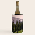 Mount Rainier Summer Adventure X - Pacific Northwest Mountain Landscape Wine Chiller Gallery Image 2