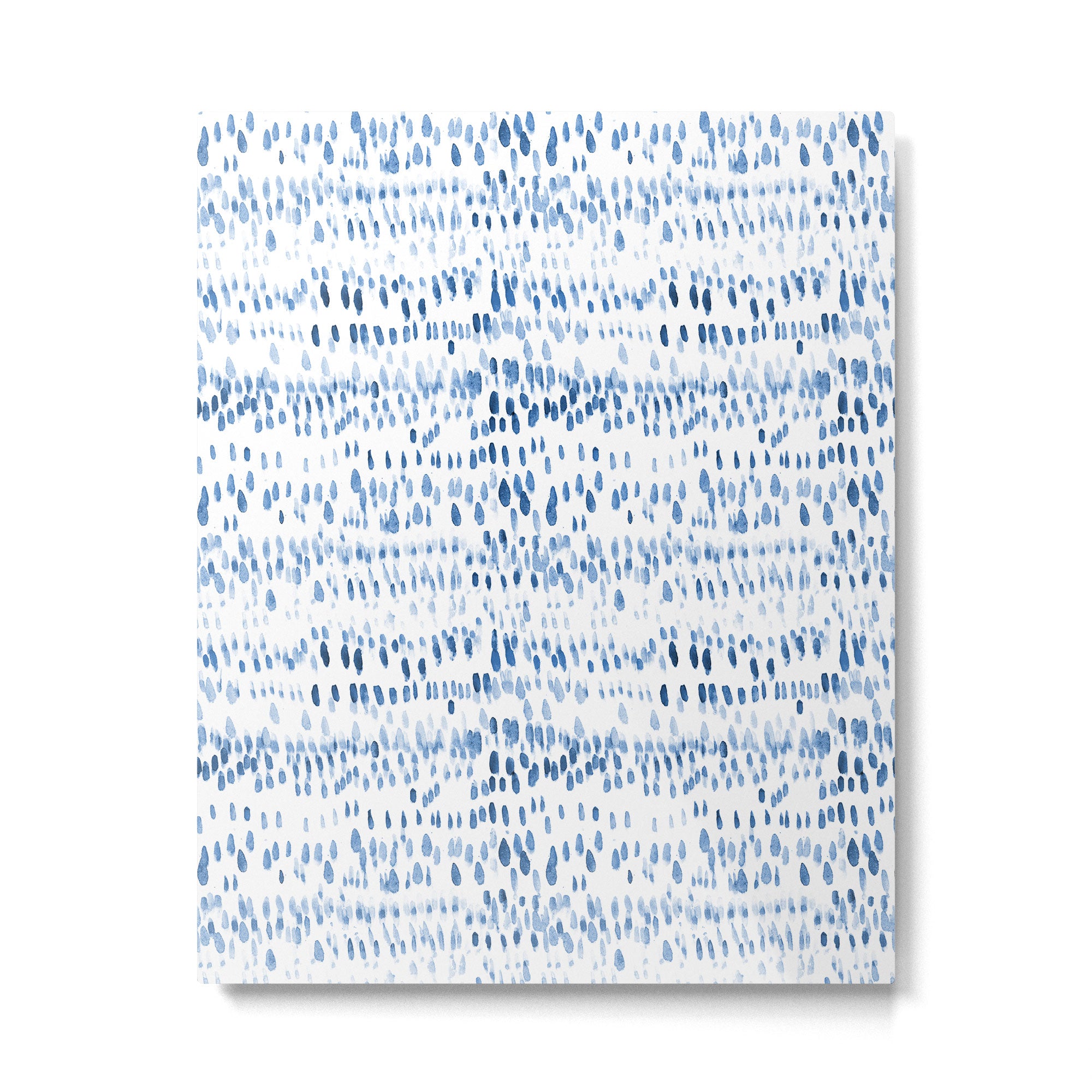 Baby blue boho vibes - watercolor brush strokes Metal Print Gallery Image 6