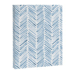 Baby blue watercolor herringbone  Canvas Print Gallery Image 8