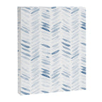 Denim blue watercolor chevron - painted herringbone  Canvas Print Gallery Image 8