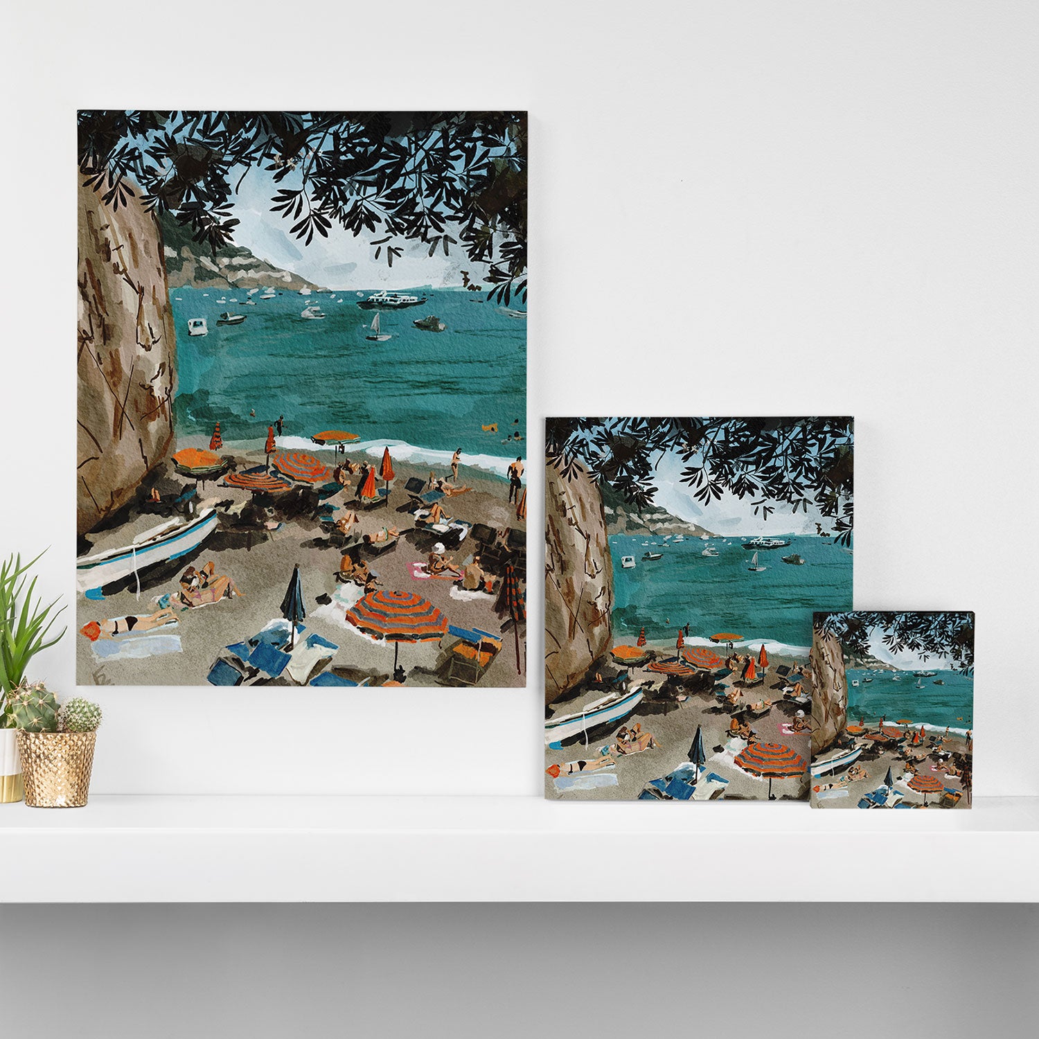 Amalfy coast Canvas Print Gallery Image 3