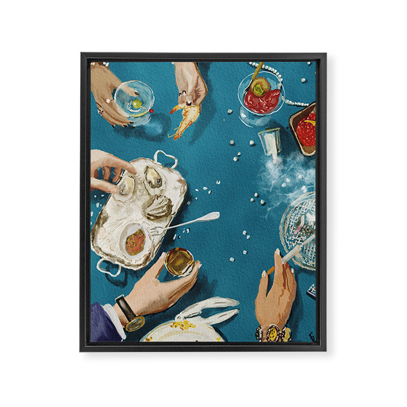 Luxury dinner Framed Canvas Print Gallery Image 6