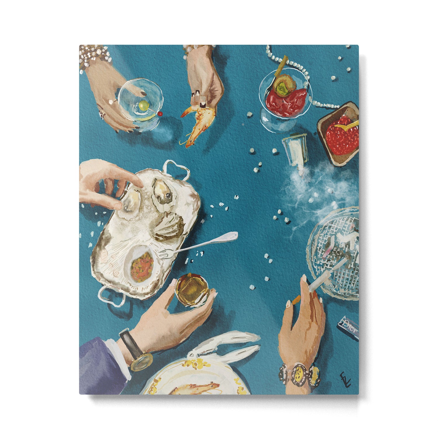 Luxury dinner Metal Print Gallery Image 4