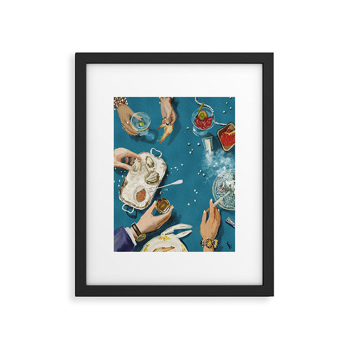 Luxury dinner Framed Art Print Gallery Image 1