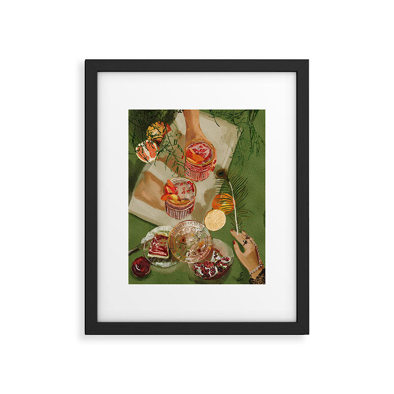 The magic of pomegranate cocktails Framed Art Print Gallery Image 5