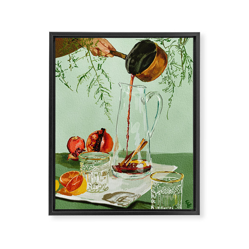 Ðulled wine kit Framed Canvas Print Gallery Image 6
