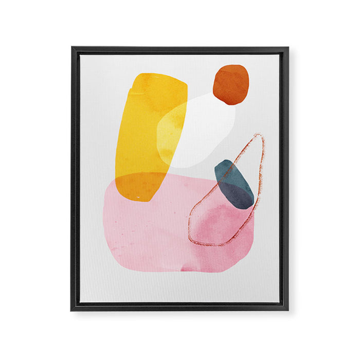 abstract dog Framed Canvas Print Gallery Image 1