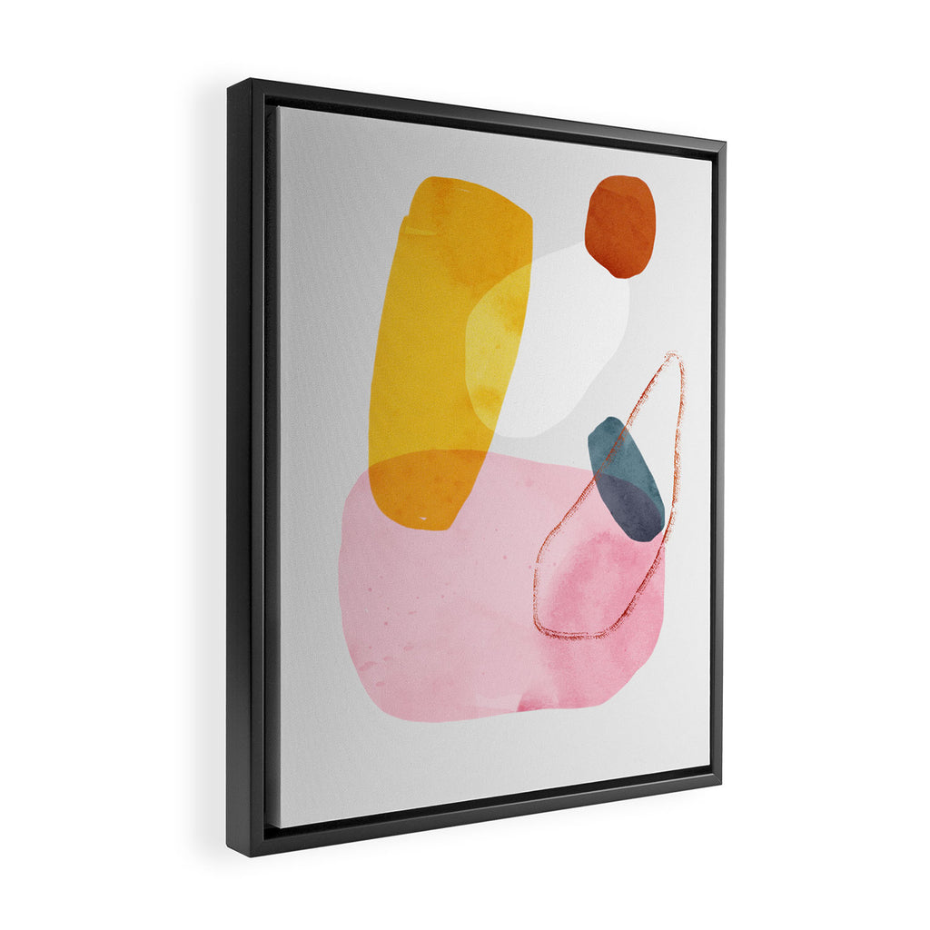 abstract dog Framed Canvas Print Gallery Image 2