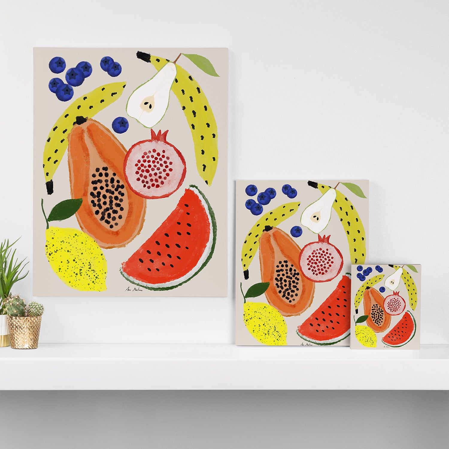 Acrylic Fruits  Canvas Print Gallery Image 3