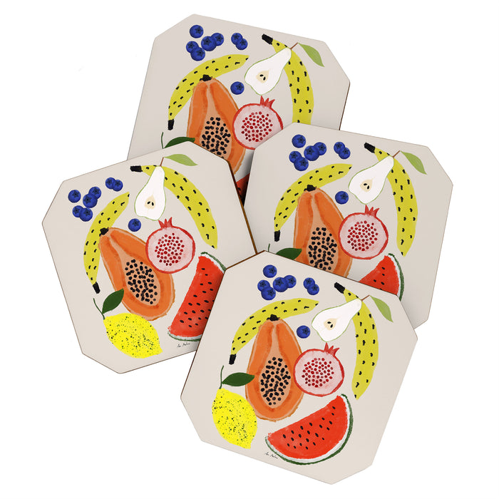 Acrylic Fruits  Coaster Gallery Image 1