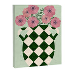 Anemones and vase Canvas Print Gallery Image 6