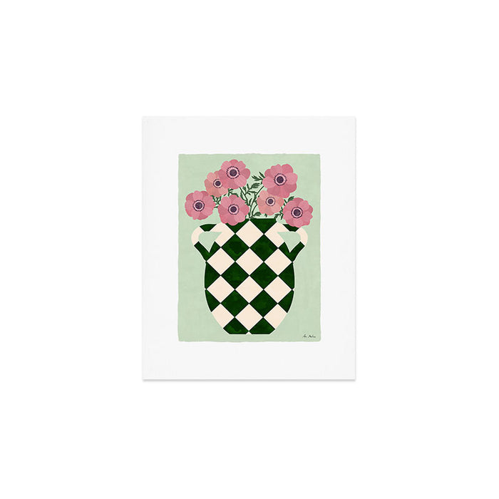 Anemones and vase Art Print Gallery Image 1