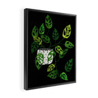Back monstera obliqua Framed Canvas Print Gallery Image 2