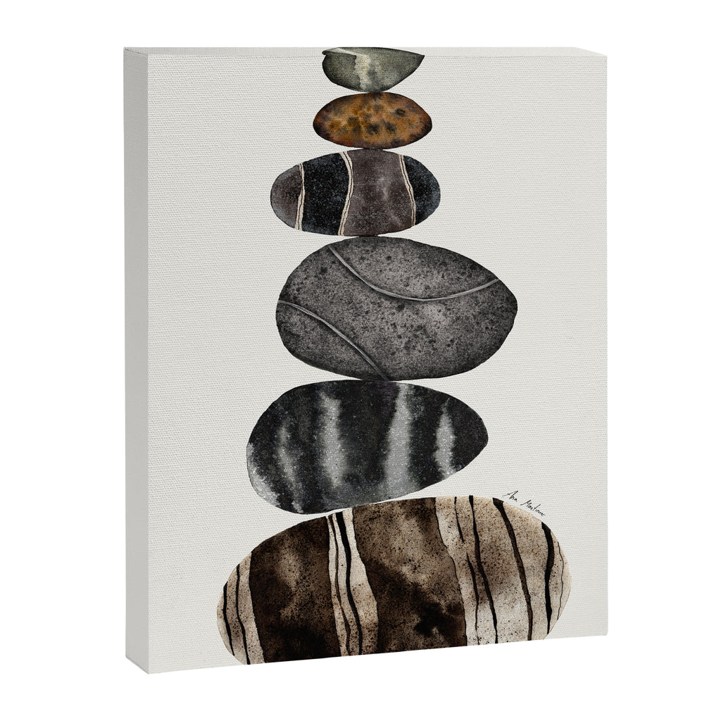 balancing beach pebbles Canvas Print Gallery Image 6