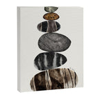 balancing beach pebbles Canvas Print Gallery Image 6
