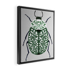 Beetle and leaves Framed Canvas Print Gallery Image 2