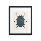 Blue and orange beetle Framed Art Print Gallery Image 6