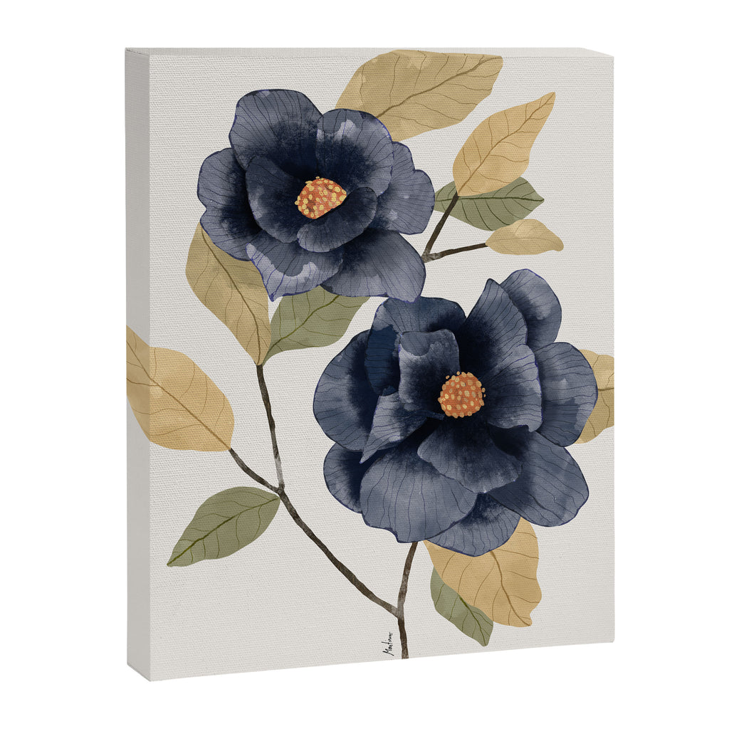 Blue watercolor roses Canvas Print Gallery Image 6