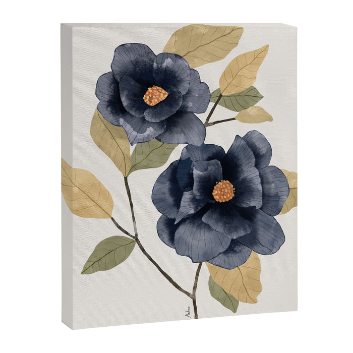 Blue watercolor roses Canvas Print Gallery Image 1