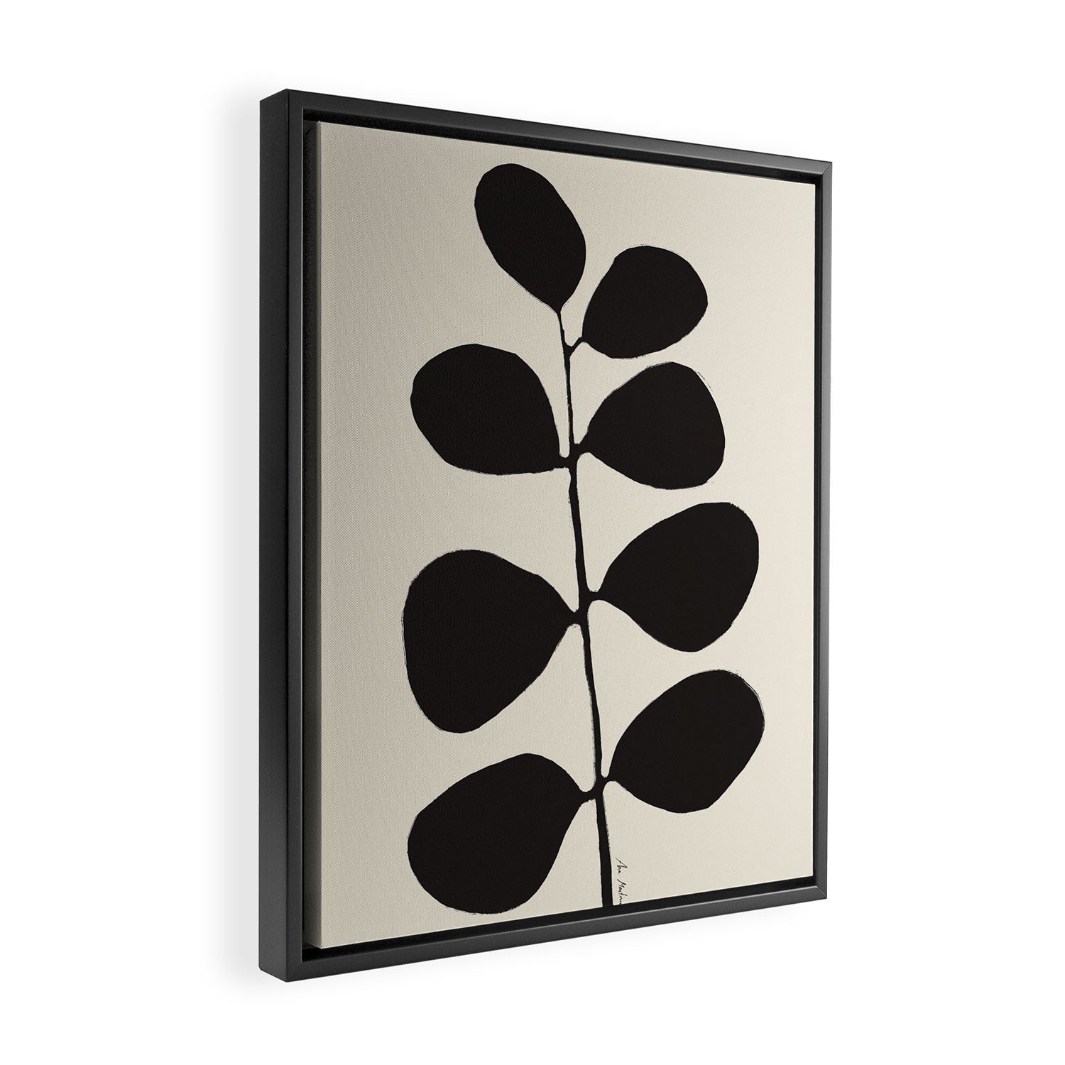 Branch silhouette Framed Canvas Print Gallery Image 2