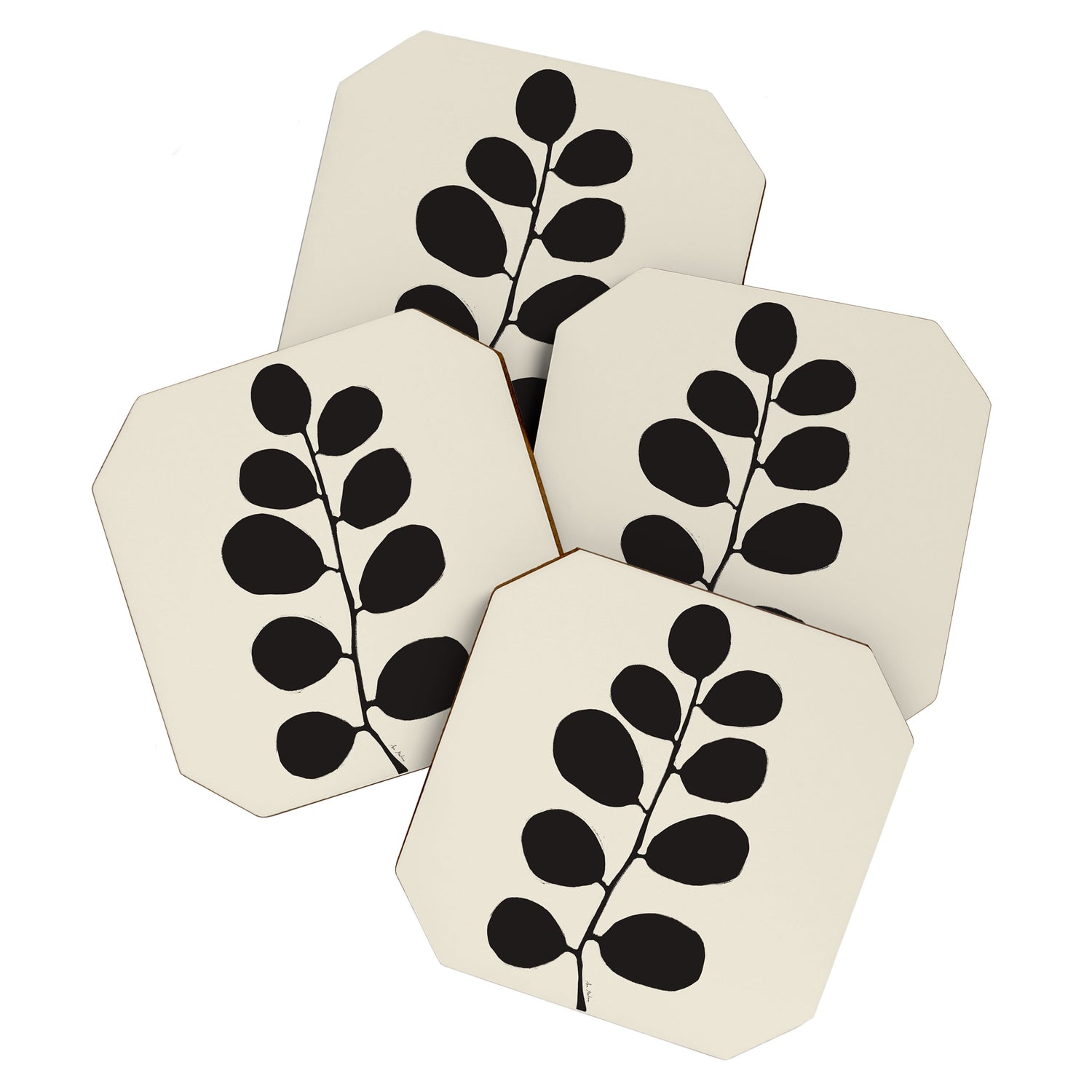 Branch silhouette II Coaster Gallery Image 1