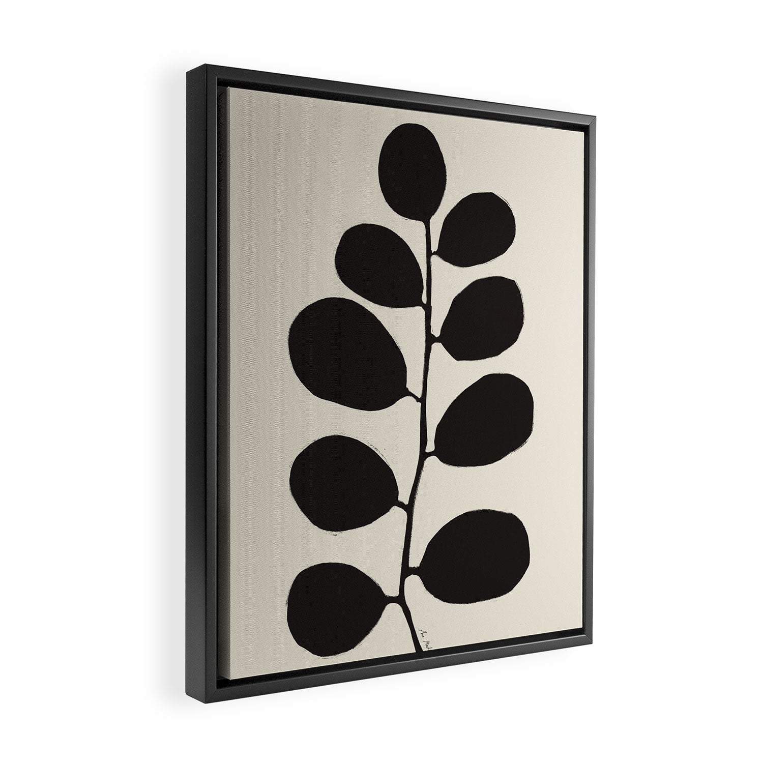 Branch silhouette II Framed Canvas Print Gallery Image 2
